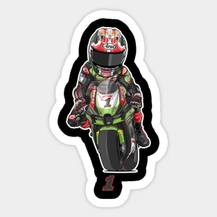 Jonathan Rea Cartoon Sticker